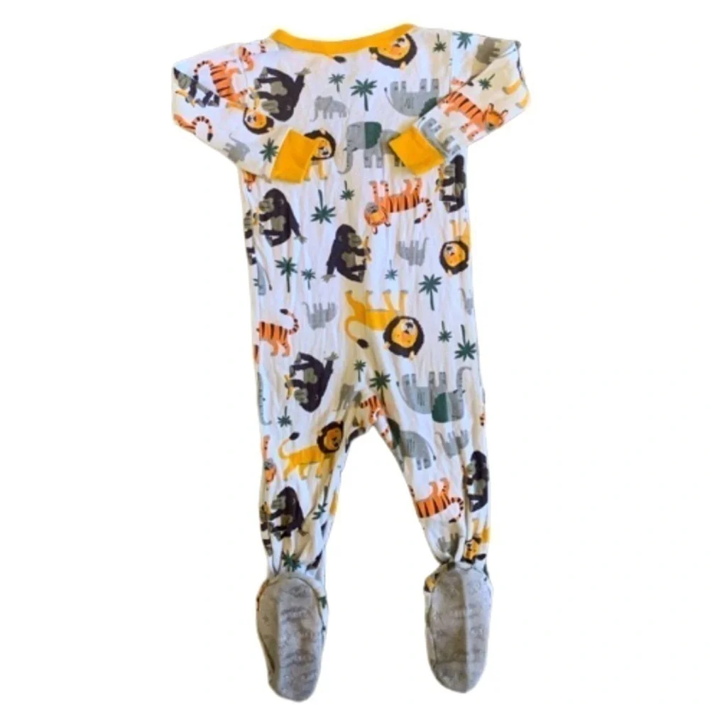 Carter’s Safari White & Yellow Footed Onesie